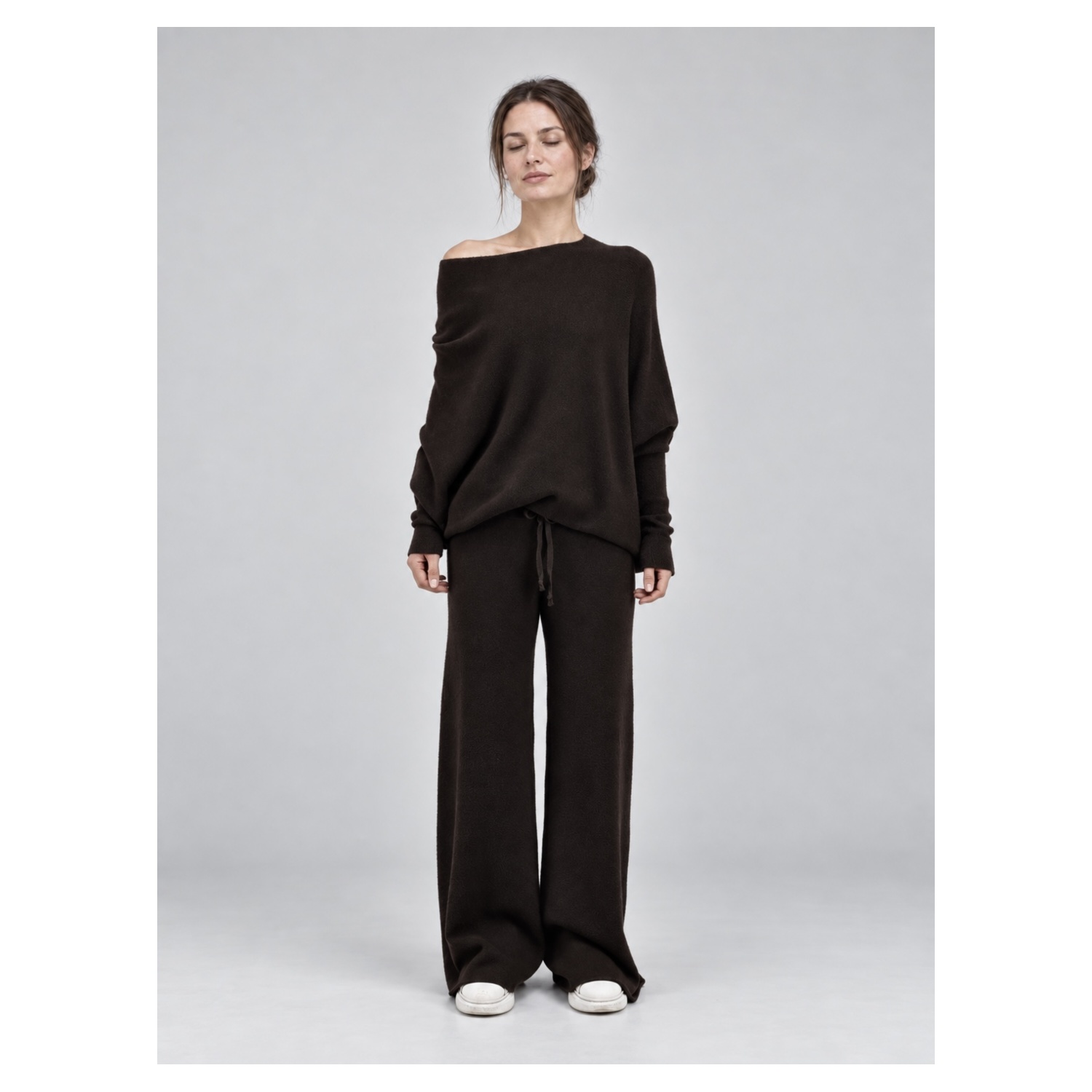 Knitted Wide Leg Trousers - Image 4