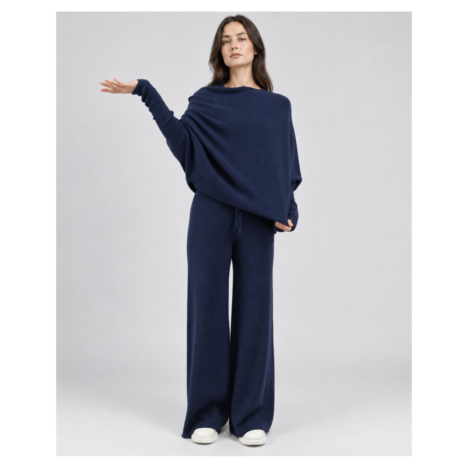 Knitted Wide Leg Trousers - Image 7
